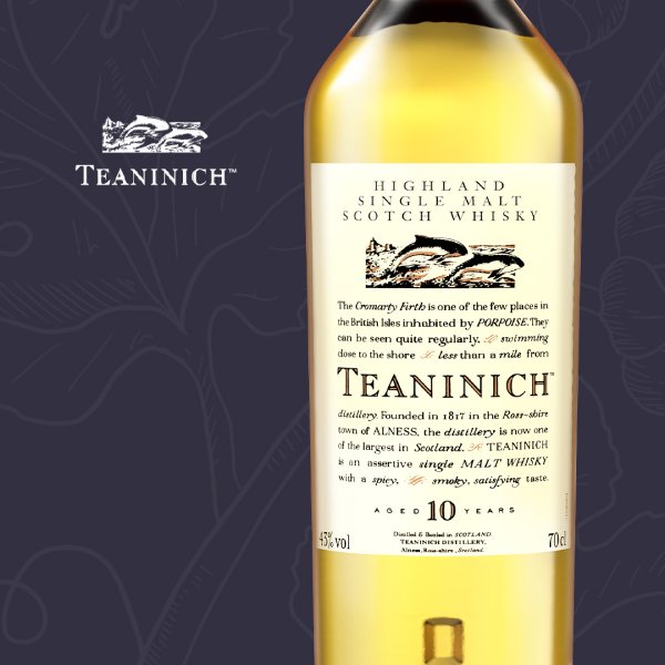 Teaninich 10 Jahre - Flora & Fauna - Highland Single Malt Scotch Whisky