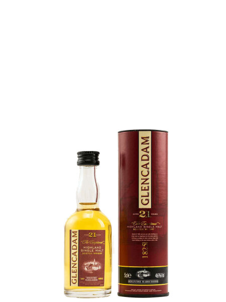 Glencadam Miniatur - 21 Jahre - Highland Single Malt Scotch Whisky