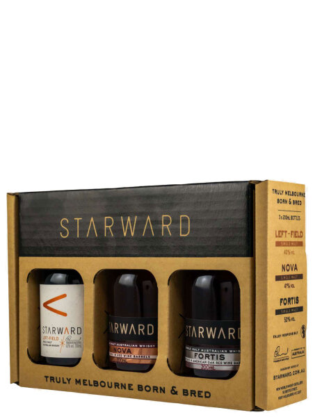 Starward Tastingset - Left-Field, Nova, Fortis - 3x 200 ml - Australian Single Malt Whisky