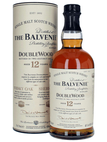 Balvenie Double Wood - 12 Jahre - Matured in Two Distinct Cask - Single Malt Scotch Whisky