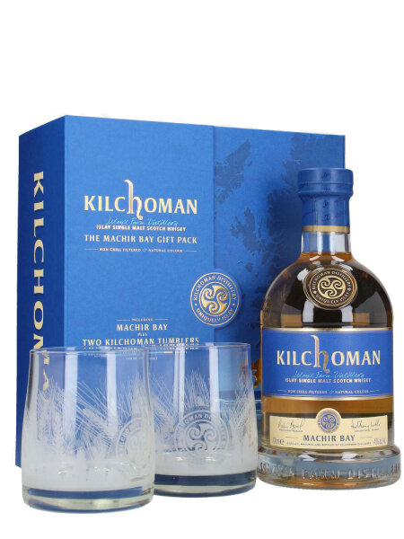 Kilchoman Machir Bay - Geschenkset mit 2 Gläsern - Islay Single Malt Scotch Whisky