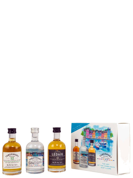 Tobermory Miniatur - Tastingset - Tobermory & Ledaig - Single Malt Whisky und Gin