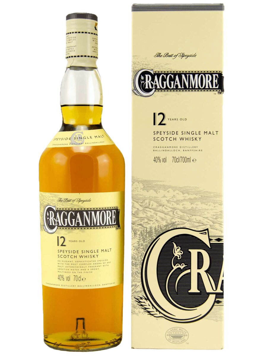 Cragganmore 12 € Wh, Speyside Single Scotch Malts 37,77 Malt Classic Jahre - 