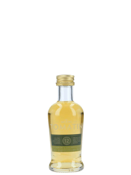 Tomatin Miniatur - 12 Jahre - Single Malt Scotch Whisky