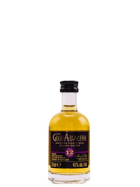GlenAllachie Miniatur - 12 Jahre - Speyside Single Malt Scotch Whisky