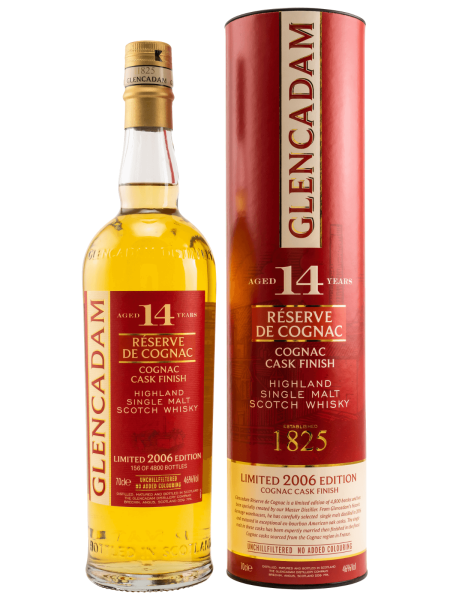 Glencadam 14 Jahre - Réserve de Cognac - Highland Single Malt Scotch Whisky