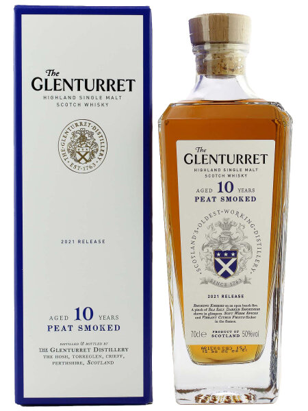 Glenturret 10 Jahre - Peat Smoked - 2021 Release - Highland Single Malt Scotch Whisky
