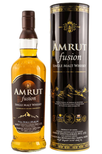 Amrut Fusion - Neue Ausstattung - Single Malt Whisky