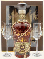 Plantation Barbados XO Extra Old 20th Anniversary - Rum-Set + 2 Gläser