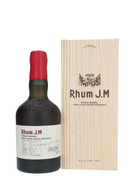 Rhum J.M. Single Barrel - Millesime 1999 - Cask No. 180014 - Tres Vieux Rhum Agricole