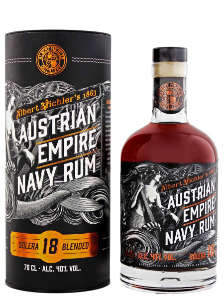 Albert Michler Distillery 18 Jahre - Austrian Empire Navy Rum - Solera Blended - Rum