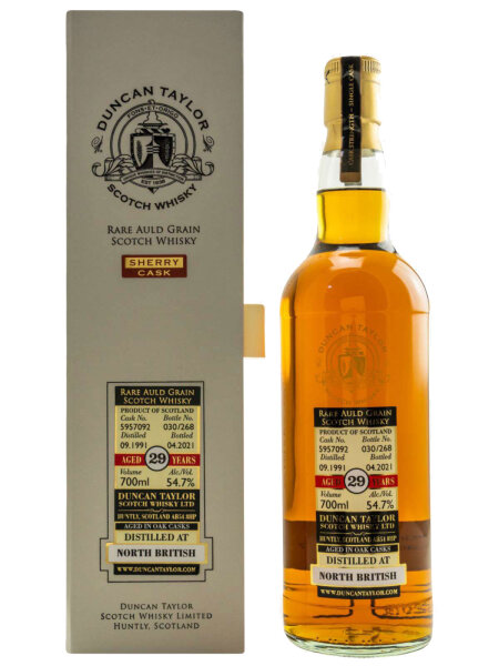 North British 29 Jahre - 1991 - Duncan Taylor - Cask No. 5957092 - Single Grain Scotch Whisky