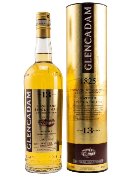 Glencadam 13 Jahre  - Batch No. 3 - Highland Single Malt Scotch Whisky