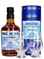 Edradour 12 Jahre - Caledonia - Single Malt Scotch Whisky + 2 Gläser