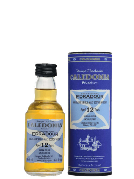 Edradour Miniatur - 12 Jahre - Caledonia - Old Dougie MacLeans - Single Malt Scotch Whisky