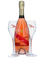 G.H. Mumm Cordon Rosé - Brut - Champagne - Mit 2 Gläsern in Geschenkbox