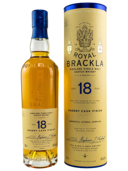 Royal Brackla 18 Jahre - Sherry Cask Finish - Single Malt Scotch Whisky