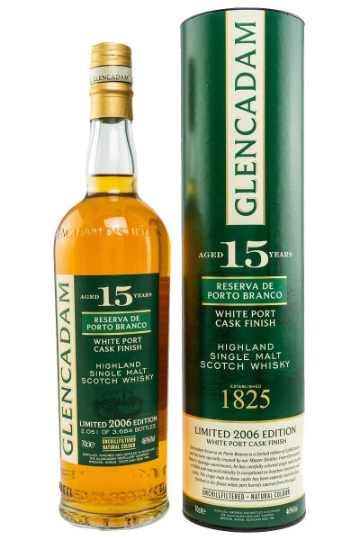 Glencadam 15 Jahre  - Reserva de Porto Branco - White Port Cask Finish - Highland Single Malt Scotch Whisky