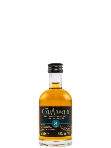 GlenAllachie Miniatur - 8 Jahre - Speyside Single Malt Scotch Whisky