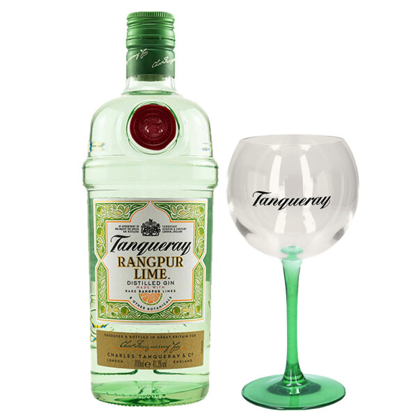Tanqueray Gin Rangpur Lime + Glas - Distilled Gin, 18,88 €
