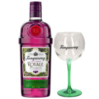 Tanqueray Gin Blackcurrant Royale + Glas - New Western Gin
