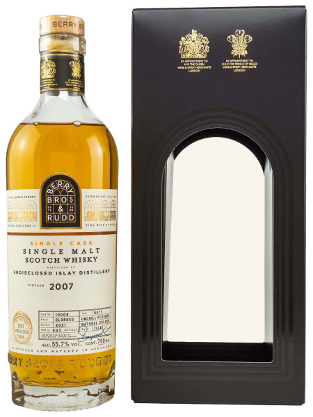 Berry Bros. & Rudd 2007/2021 - Undisclosed Islay Distillery - Single Cask - Cask Nr. 10008 - Single Malt Scotch Whisky