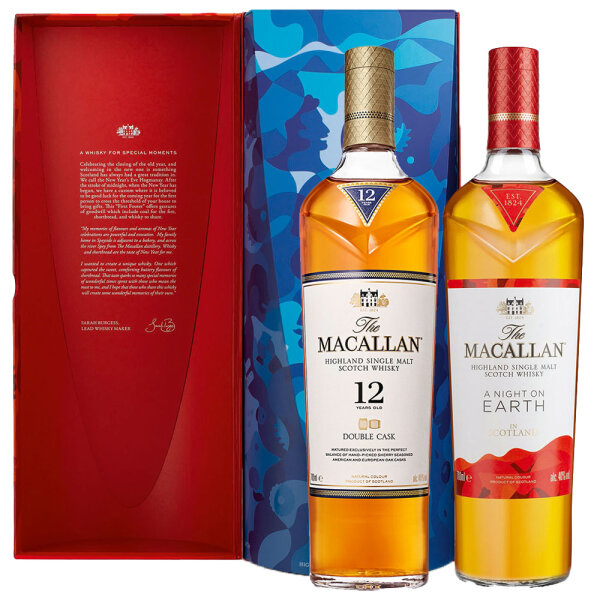 Macallan A Night on Earth + 12 Jahre Double Cask - Highland Single Malt Scotch Whisky