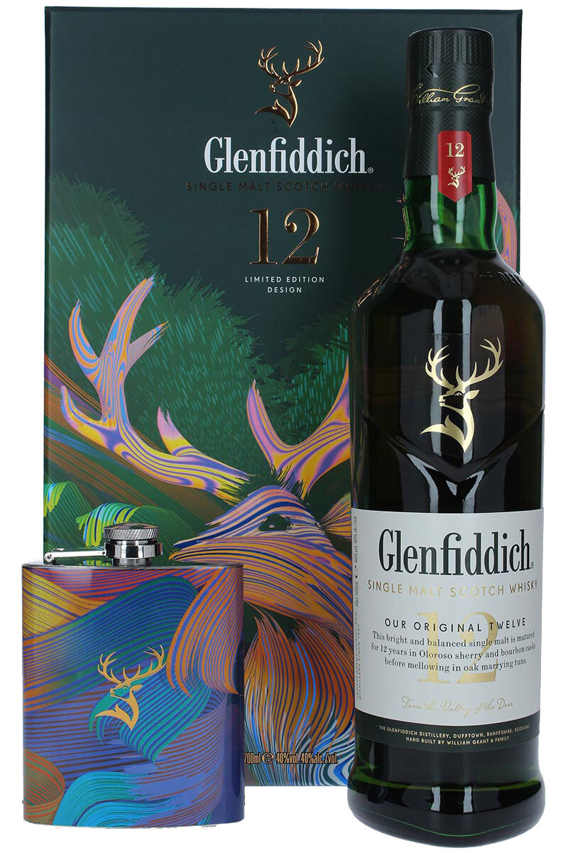 Glenfiddich 12 Jahre - Limited Edition mit Flachmann - Single Malt Sc,  33,88 €