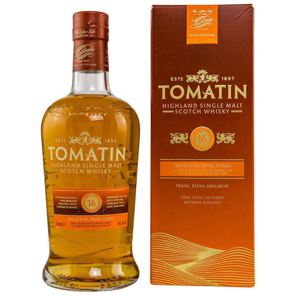 Tomatin 16 Jahre - Moscatel Wine Cask Finish - Highland Single Malt Scotch Whisky