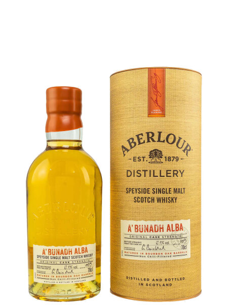Aberlour ABunadh Alba - Bourbon Oak Matured - Cask Strength - Speyside Single Malt Scotch Whisky