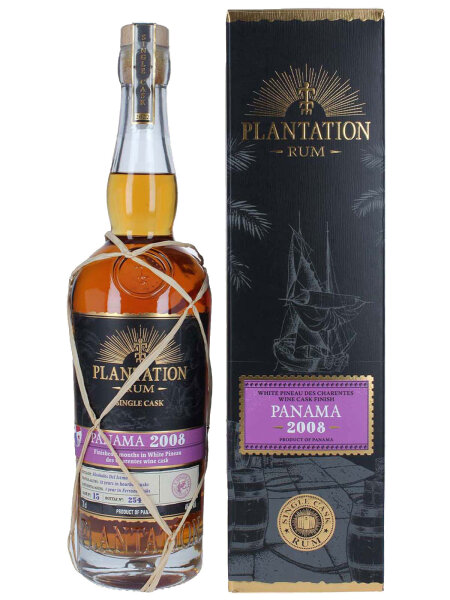 Plantation Panama 2008 - White Pineau des Charentes Wine Cask Finish - Single Cask Rum