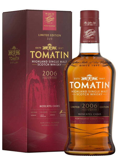 Tomatin 15 Jahre - 2006 - Portuguese Collection - Moscatel Casks - Highland Single Malt Scotch Whisky