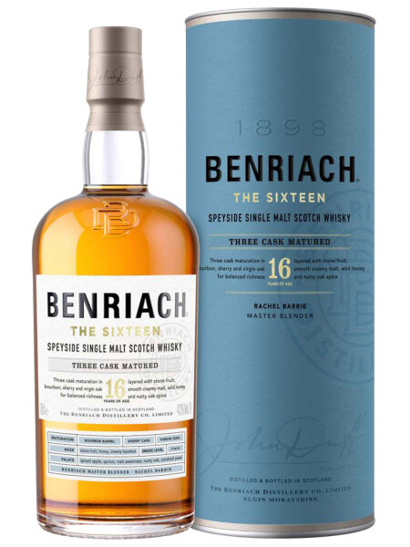Benriach 16 Jahre - The Sixteen - Three Cask Matured - Single Malt Scotch Whisky
