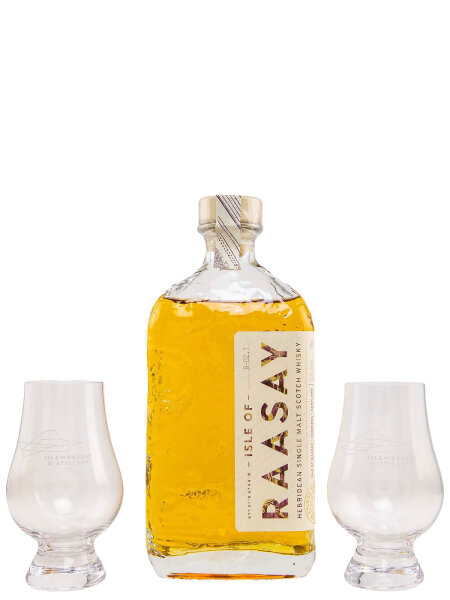 Isle of Raasay Core Release - Geschenkset mit 2 Gläsern - Hebridean Single Malt Scotch Whisky