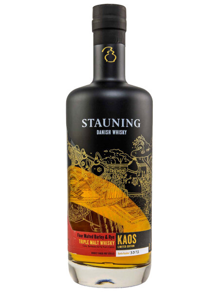 Stauning KAOS Limited Edition - Floor Malted Barley & Rye - Rum Casks - Danish Whisky
