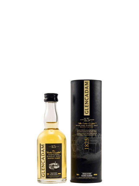 Glencadam Miniatur - 15 Jahre - Highland Single Malt Scotch Whisky