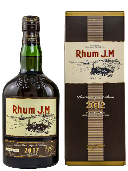 Rhum J.M Vintage 2012 - Cask Strength - Rhum Vieux Agricole Millésimé