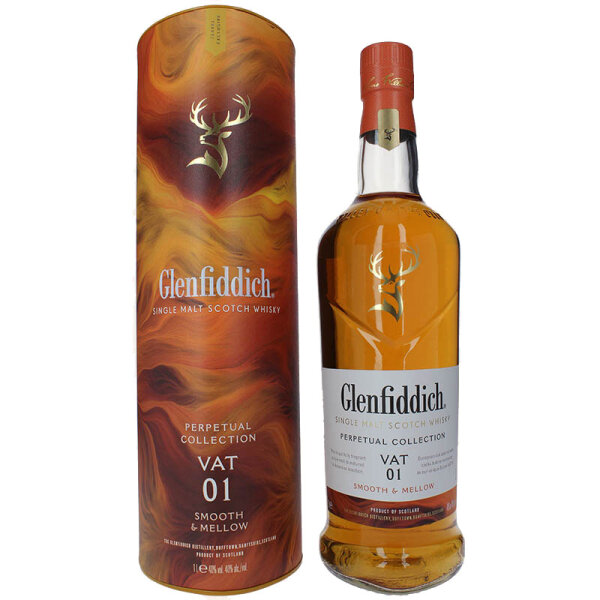 Glenfiddich Perpetual Collection - Vat 01 - Smooth & Mellow - Singel Malt Scotch Whisky - 1,0 Liter