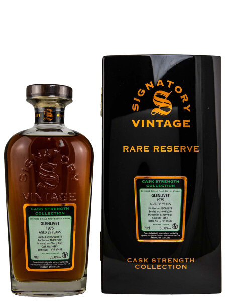 Glenlivet 35 Jahre - 1975/2010 - Signatory Vintage - Cask Strength - Cask No. 10863 - Single Malt Whisky