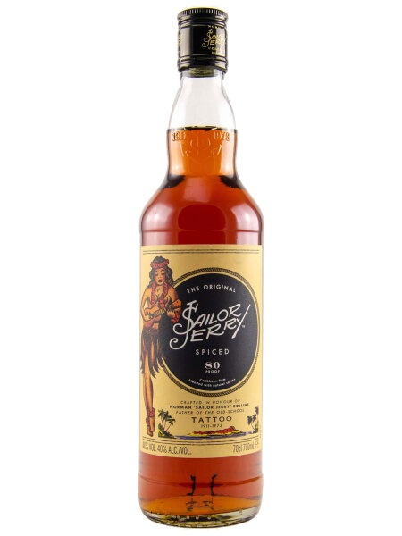 Sailor Jerry The Original - 80 Proof - Spiced Caribbean Rum
