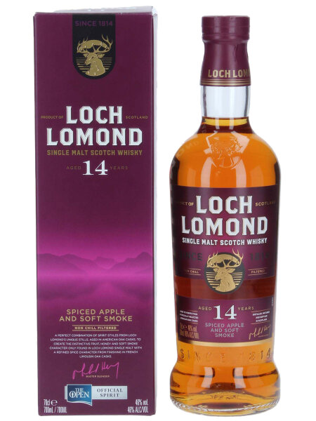 Loch Lomond 14 Jahre - Spiced Apple & Soft Smoke - Single Malt Scotch Whisky