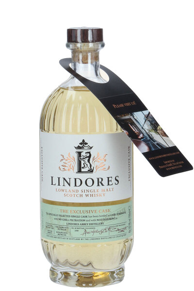 Lindores The Exclusive Cask - ex-Rum-Peat - Cask No. 190377 - Lowland Single Malt Scotch Whisky