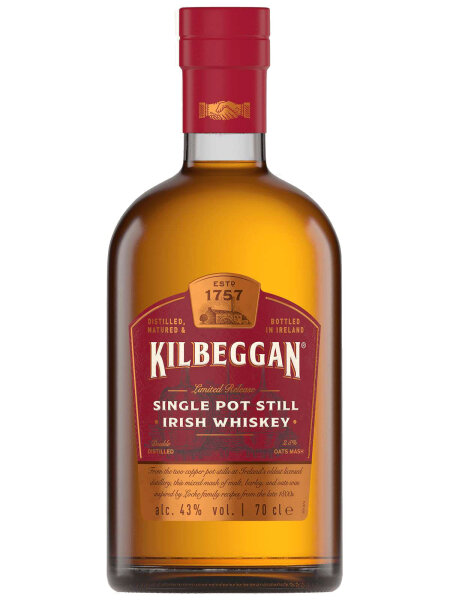 Kilbeggan Single Pot Still Whiskey + Longdrink Glas