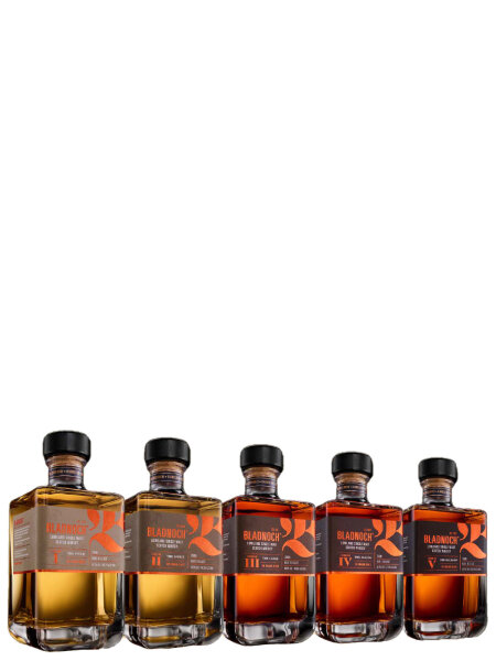 Bladnoch The Dragon Series - Set aus 5 Abfüllungen - Single Malt Scotch Whisky