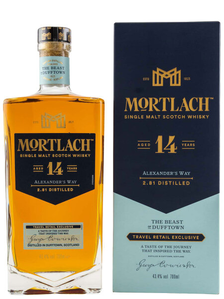Mortlach 14 Jahre - Alexanders Way - Travel Retail Exclusive - Single Malt Scotch Whisky