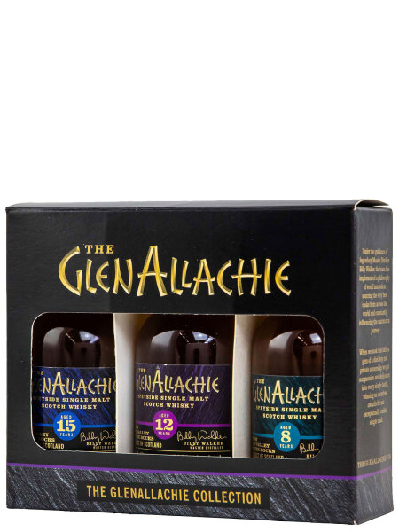 Glenallachie Miniatur Collection - 3x 50ml - Tasting Set - Single Malt Scotch Whisky