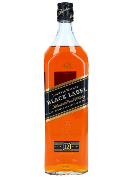 Johnnie Walker Black Label - 1 Liter - 12 Jahre - Blended Scotch Whisky
