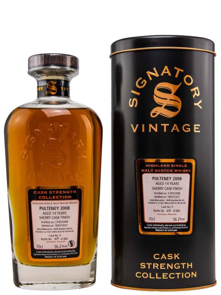 Old Pulteney 14 Jahre - 2008/2022 - Signatory Vintage - Cask Strength - Cask No. 9 - Single Malt Scotch Whisky