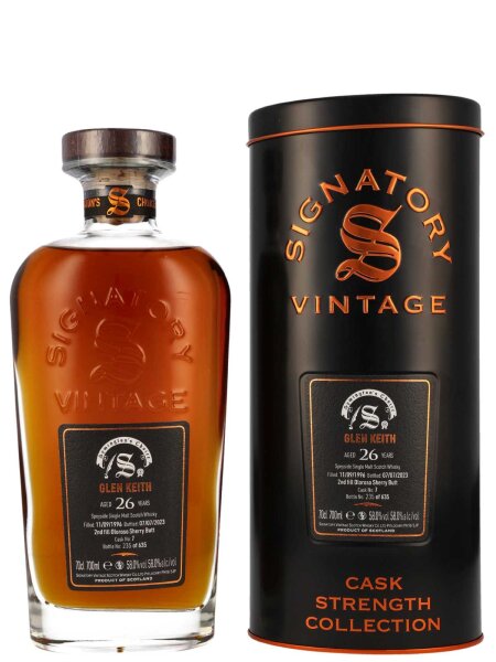 Glen Keith 26 Jahre - 1996/2023 - Signatory Vintage - Symingtons Choice - Cask #7 - Single Malt Whisky