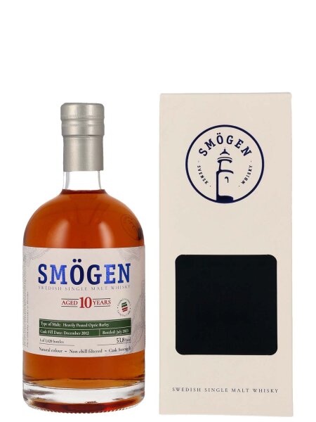 Smögen 10 Jahre - 2012/2023 - Heavily Peated - Port Cask Finish - Swedish Single Malt Whisky